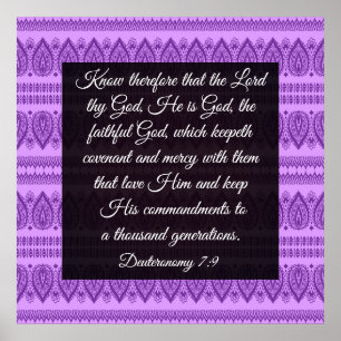Deuteronomy 7:9 poster