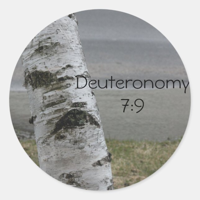 Deuteronomy 7:9 Sticker (Front)