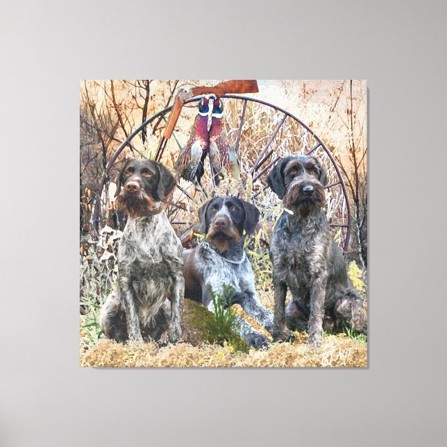Deutsch Drahthaar    Canvas Print (Front)