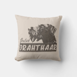 Deutsch Drahthaar  Cushion
