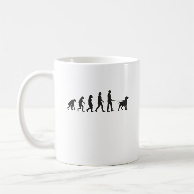 Deutsch Drahthaar Evolution German Wirehaired Coffee Mug (Left)