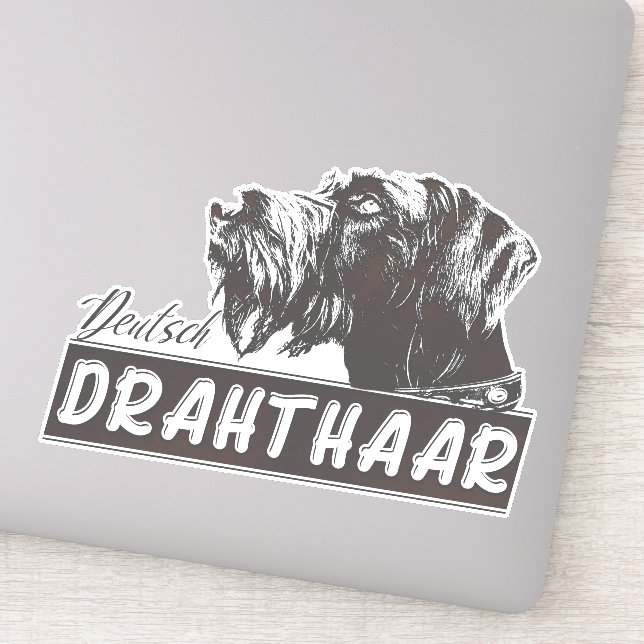 Deutsch Drahthaar Sticker (Detail)