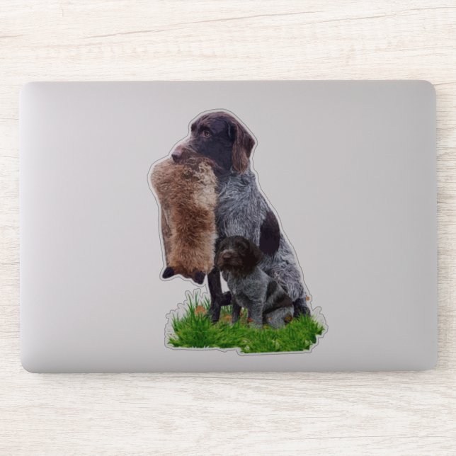 Deutsch Drahthaar Sticker (Computer)