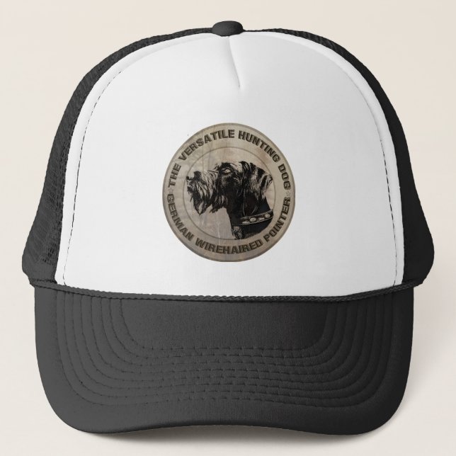 Deutsch Drahthaar Trucker Hat (Front)