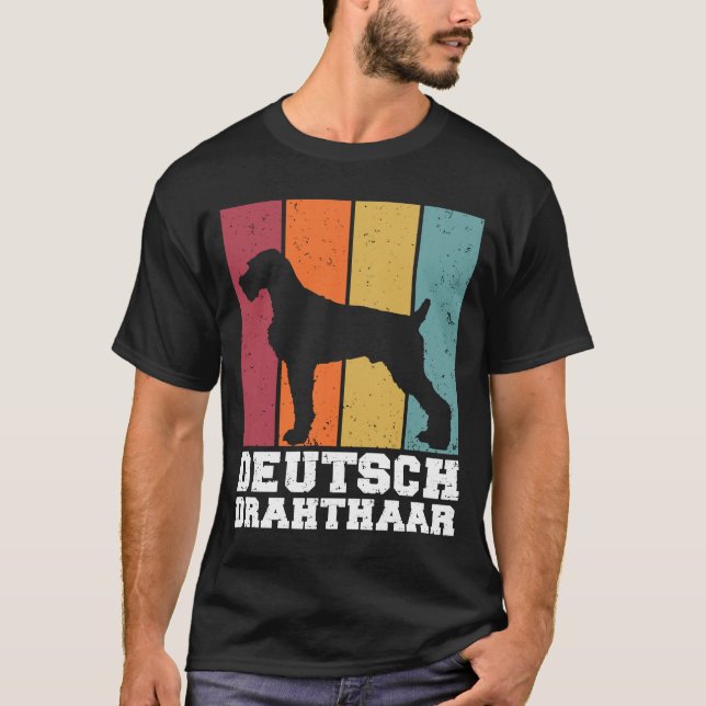 Deutsch Drahthaar Vintage  1 T-Shirt (Front)