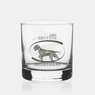 Deutsch Drahthaar Whiskey Glass