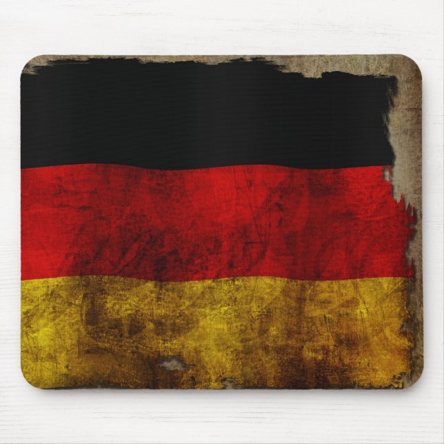 Deutsch Flagge - Vintage... Mouse Pad (Front)