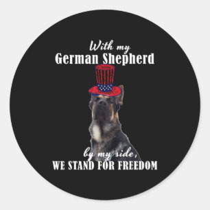 Deutsch Funny American German Dogs Quotes Germany Classic Round Sticker