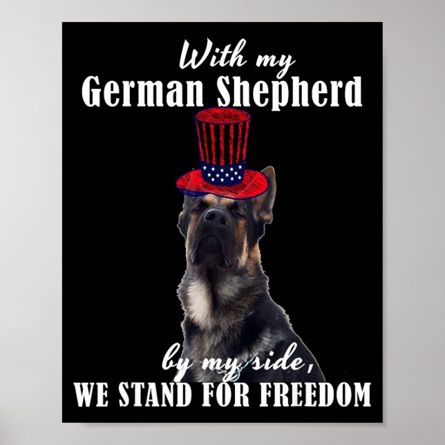 Deutsch Funny American German Dogs Quotes Germany  Poster (Front)