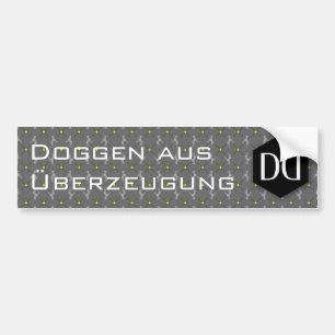 Deutsche Dogge DD identität Bumper Sticker