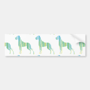 Deutsche Dogge Minimalistisch Bumper Sticker