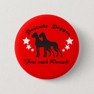 Deutsche Doggen 6 Cm Round Badge