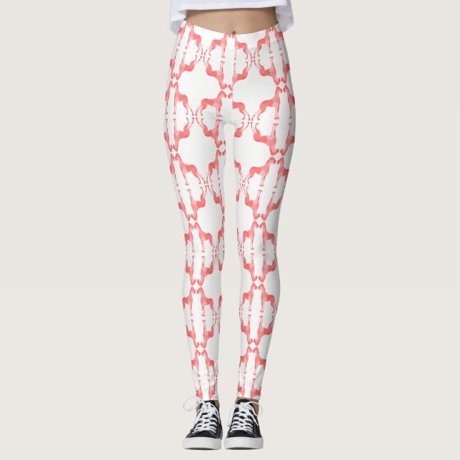 Deutsche Doggen coral Leggings (Front)