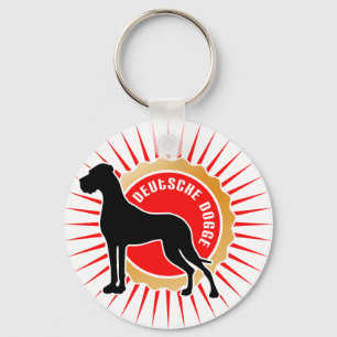 Deutsche Doggen german text Key Ring
