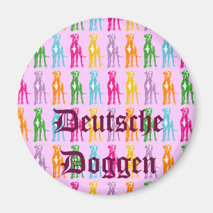 Deutsche Doggen Logo Magnet