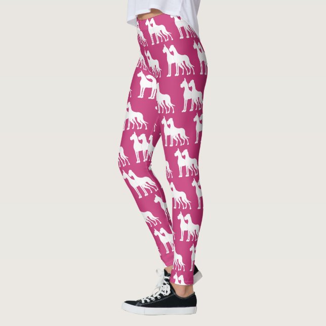 Deutsche Doggen weiß Leggings (Left)