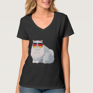 Deutsche flagge Katze deutsch Deutschland Katzen l T-Shirt
