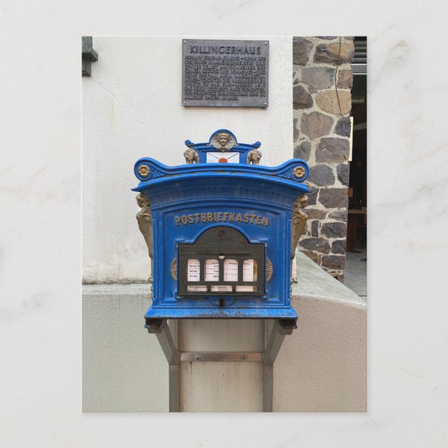 Deutsche Post (German Post) - Blue Postcard (Front)