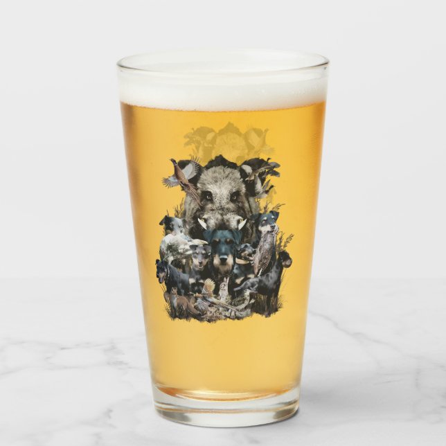  Deutscher Jagdterrier  Glass (Front Filled)