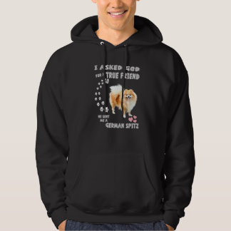 Deutscher Spitz Mum Fluffy Dog Dad Print Cute Germ Hoodie
