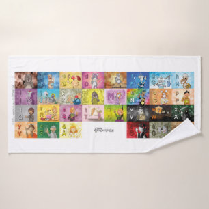 Deutsches Fingeralphabet Bath Towel