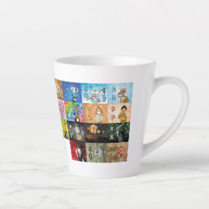 Deutsches Fingeralphabet Latte Mug