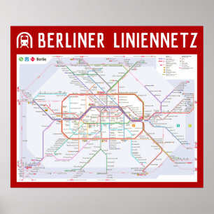 " Deutschland: 2021/heute Berlin - (U/S/Tram) Netz Poster