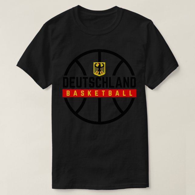 Deutschland Basketball T-Shirt (Design Front)