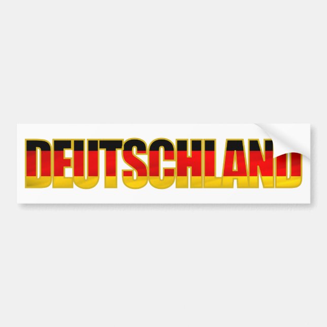 Deutschland Bumper Sticker (Front)