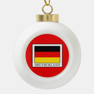 Deutschland Ceramic Ball Christmas Ornament