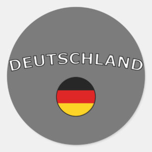 Deutschland Classic Round Sticker