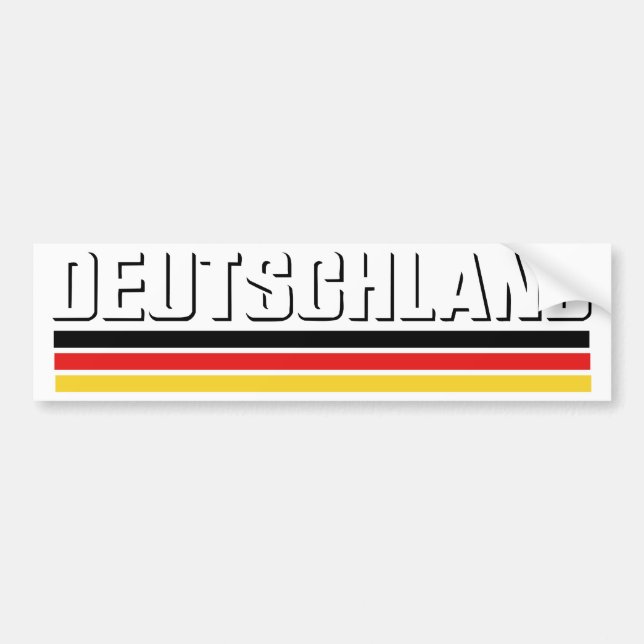 Deutschland design! bumper sticker (Front)
