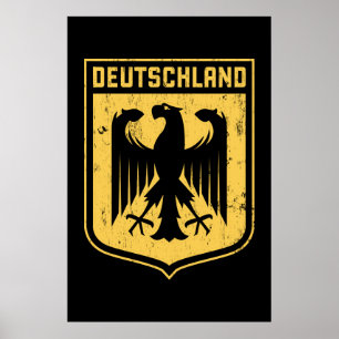 Deutschland Eagle - German Coat of Arms Poster
