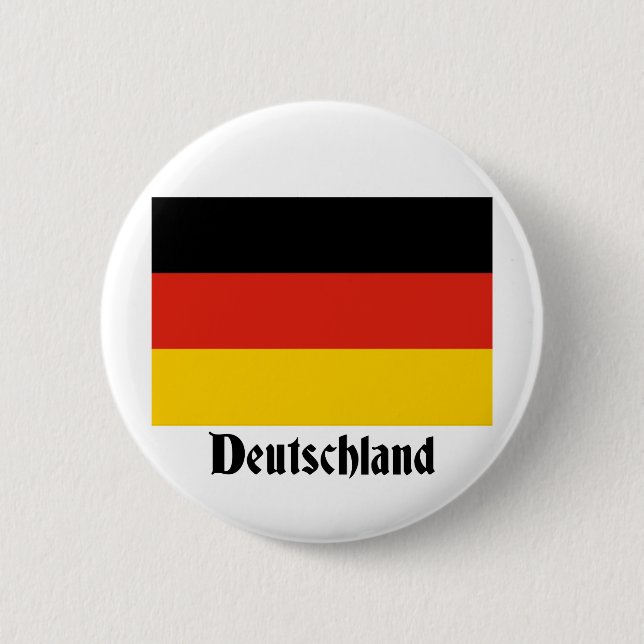 Deutschland Flag 6 Cm Round Badge (Front)