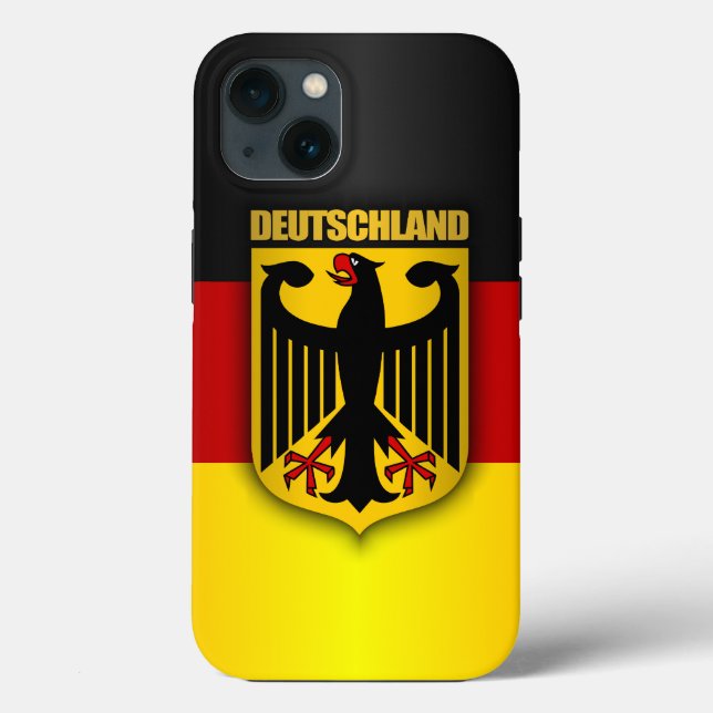 Deutschland Flag & Coat of Arms Case-Mate iPhone Case (Back)