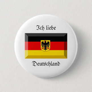 Deutschland Flag Gem 6 Cm Round Badge