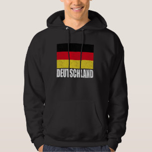 Deutschland Flag Grunge Vintage Souvenir Germany Hoodie