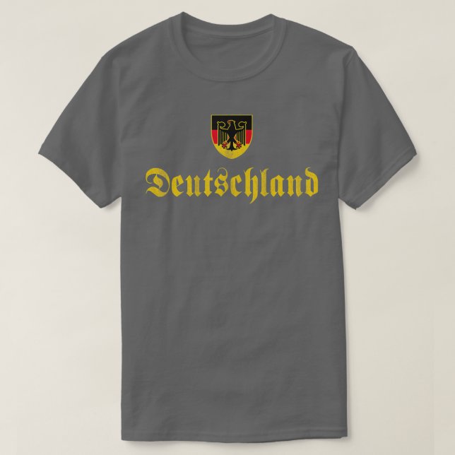 Deutschland Flag of german I love from Germany  T-Shirt (Design Front)