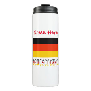 Deutschland Flag Personalised Thermal Tumbler
