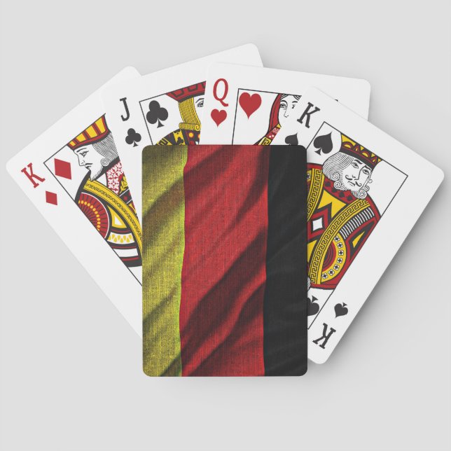 Deutschland flag playing cards (Back)