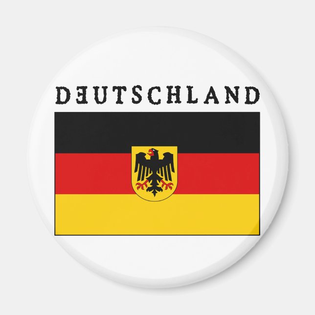 Deutschland Flagge Magnet (Front)