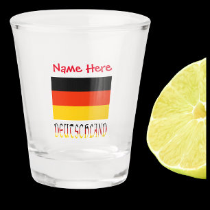 Deutschland German Flag Red Personalisation Shot Glass