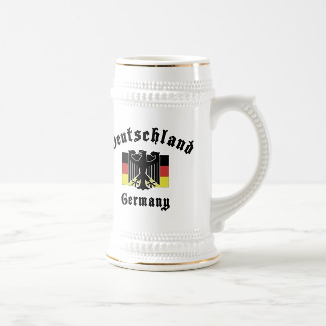 Deutschland Germany Flag Beer Stein (Right)