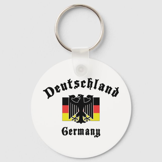 Deutschland Germany Flag Key Ring (Front)
