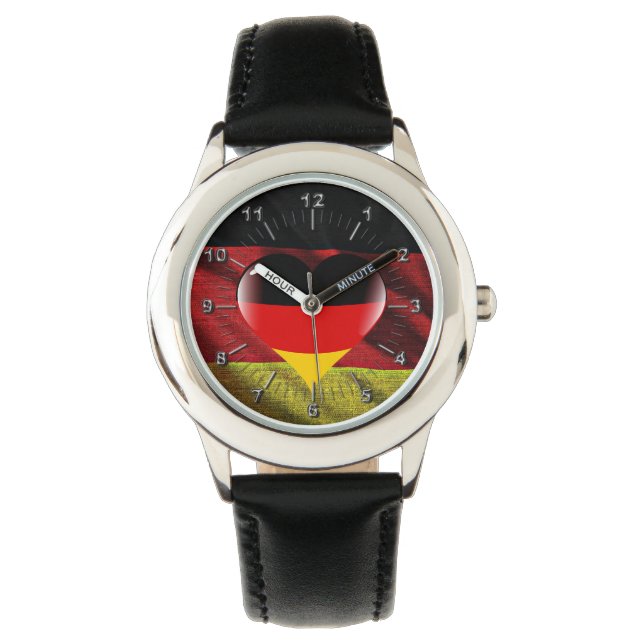 Deutschland heart flag watch (Front)