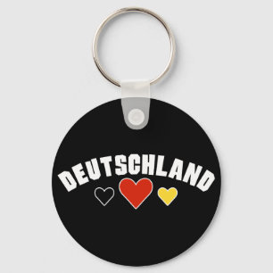 Deutschland Hearts Key Ring