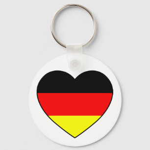 Deutschland Herz Fussball Anhänger "Germany" Key Ring