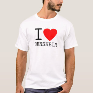 Deutschland I love Bensheim Bundesland Hessen T-Shirt