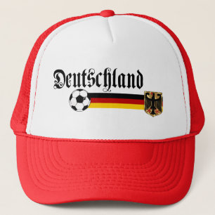 Deutschland large fussball logo trucker hat