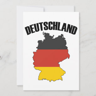 Deutschland Map - German Flag - Germany Travel